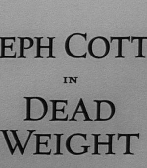 Dead Weight (1959)