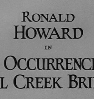 An Occurrence at Owl Creek Bridge (1959)